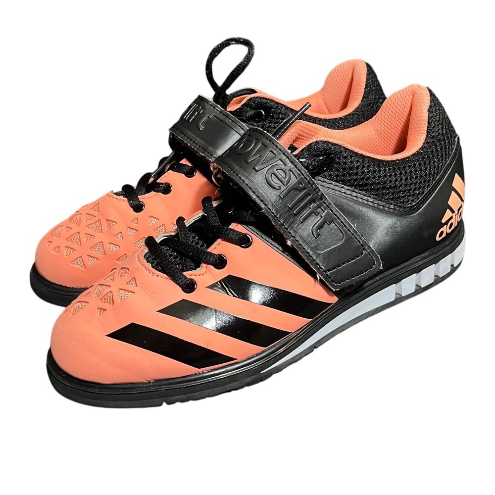 Adidas Powerlift 3.1 Weightlifting Shoes Womens 6.5 Coral Black‎ AQ3333 Training